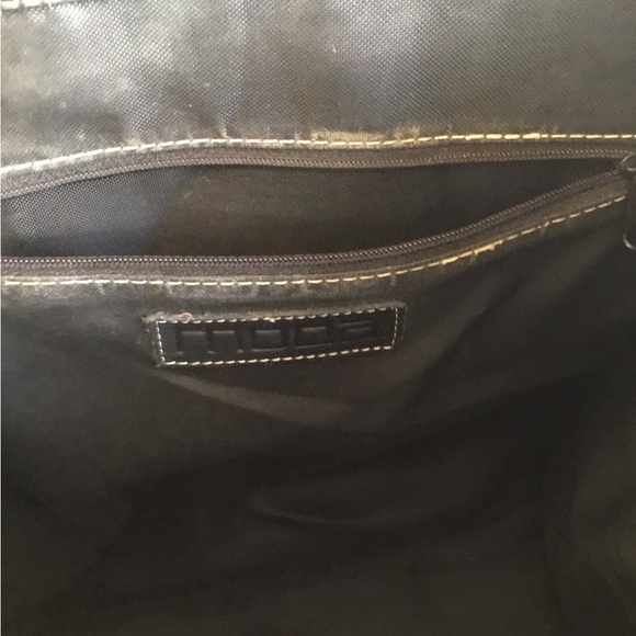 Moda Black Leather Tote Bag - Picture 6 of 6
